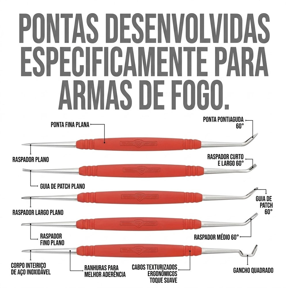 CONJUNTO LIMPEZA PONTEIRAS DE ACO INOX REAL AVID AVAGSPS