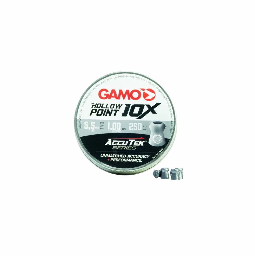 CHUMBINHO GAMO HOLLOW POINT 10X ACCU  250 5.5MM