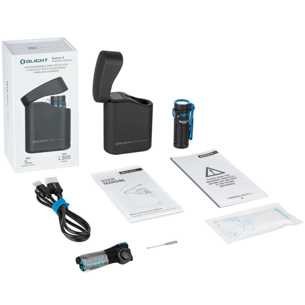 LANTERNA OLIGHT BATON 4 BLACK PREMIUM