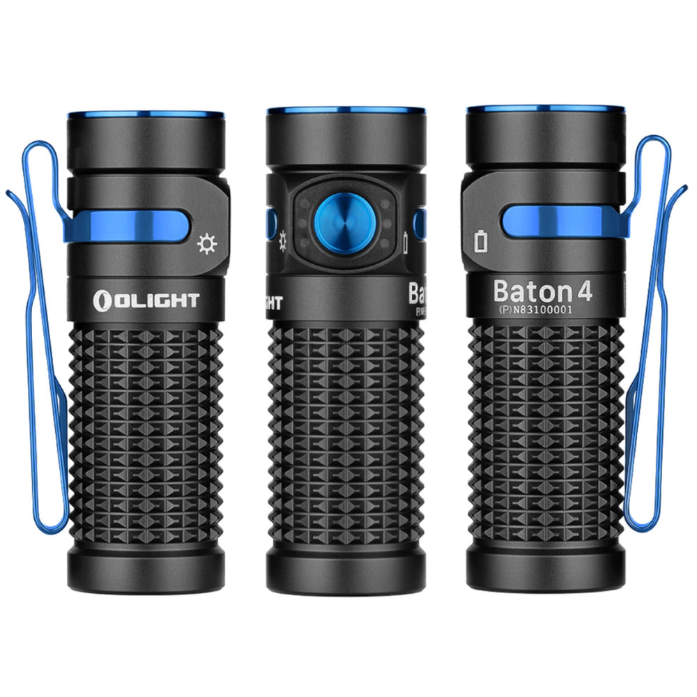 LANTERNA OLIGHT BATON 4 BLACK PREMIUM