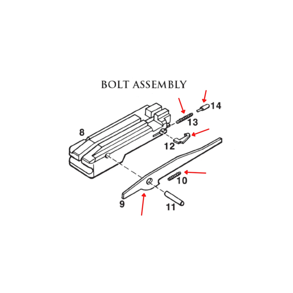 KIT REPOSICAO RUGER 10/22 BOLT TUNE UP