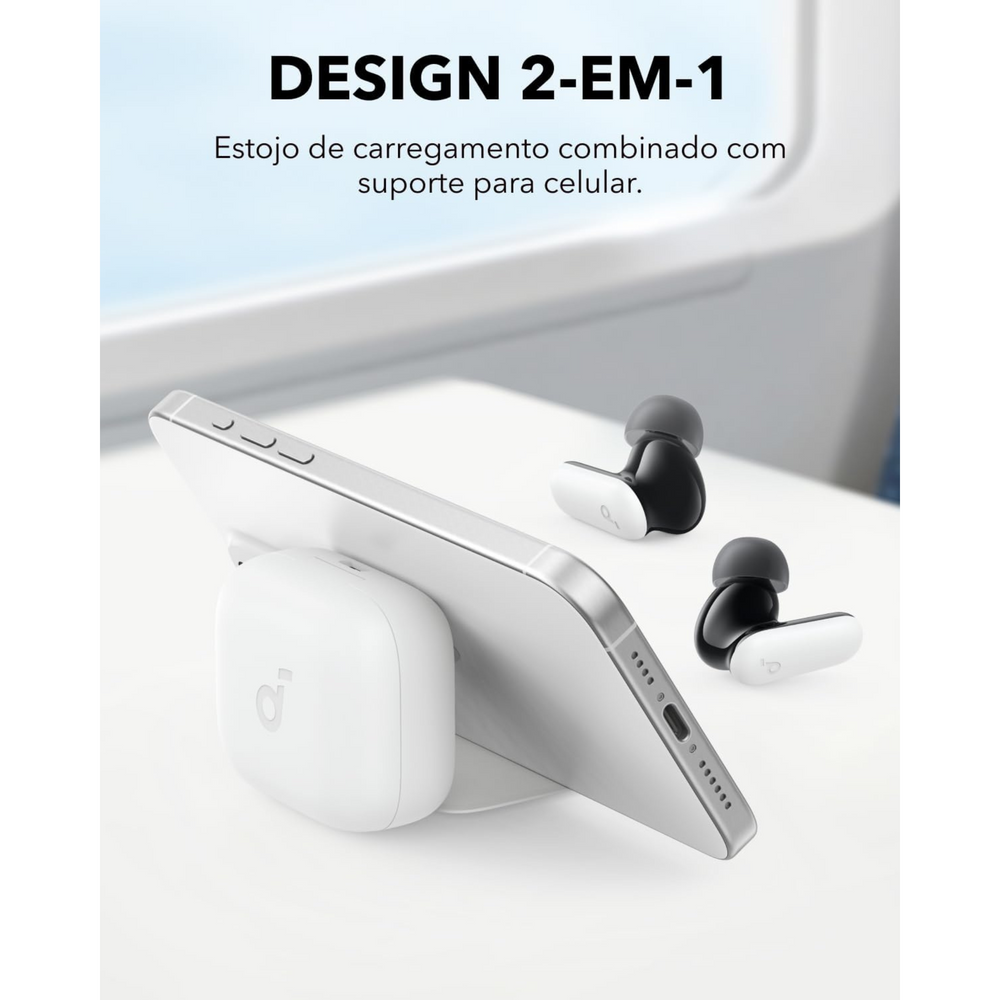 ABAFADOR SOUNDCORE ELETRONICO BRANCO