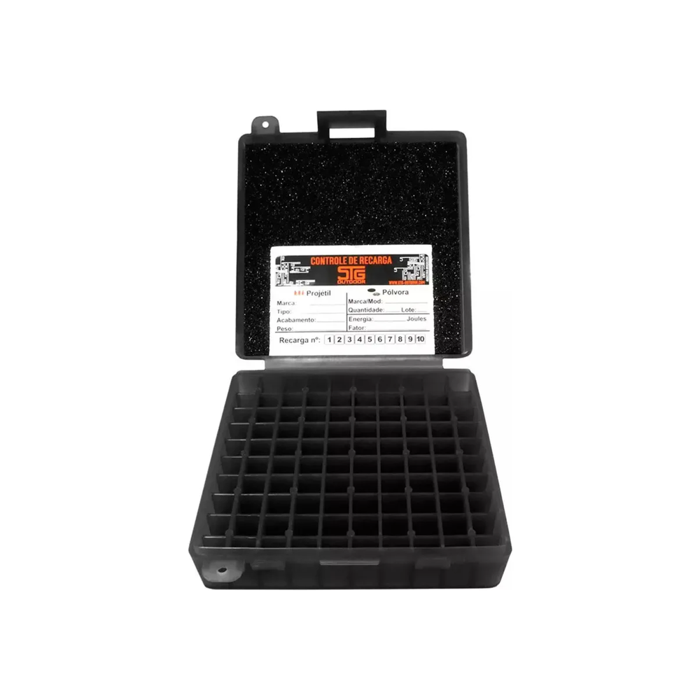 CAIXA PARA 100 CARTUCHOS CAL 380/9MM BLACK PIANO