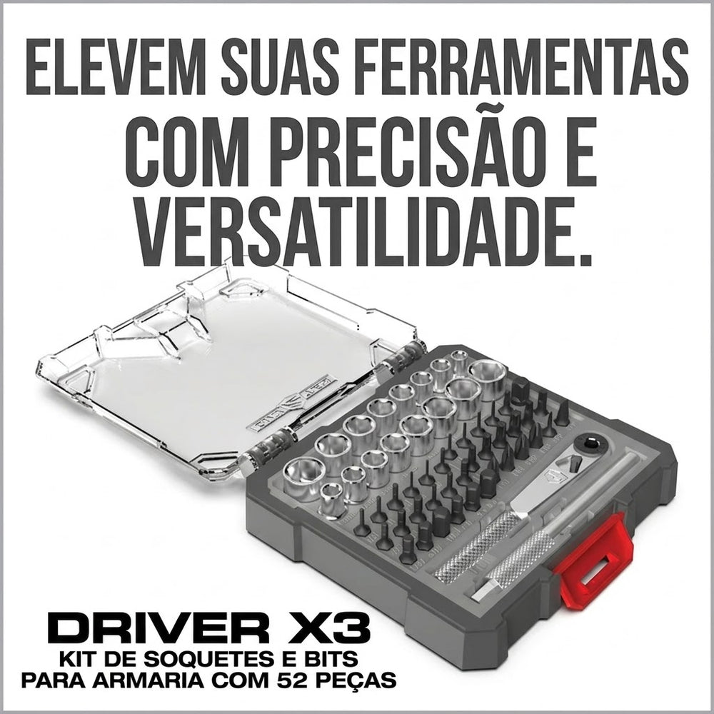 CONJUNTO ARMEIRO X3 DRIVER 52B REAL AVID AVX3SGBS52