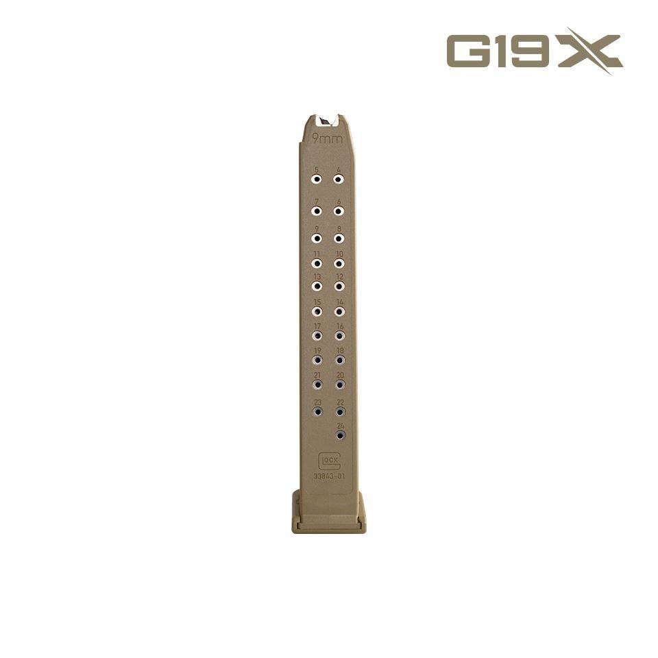 CARREGADOR GLOCK OEM 24RD FDE