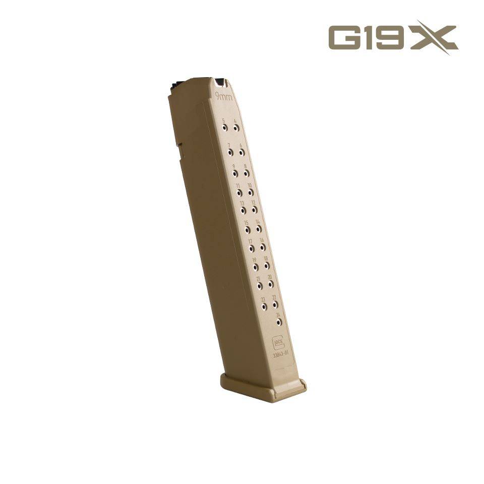 CARREGADOR GLOCK OEM 24RD FDE