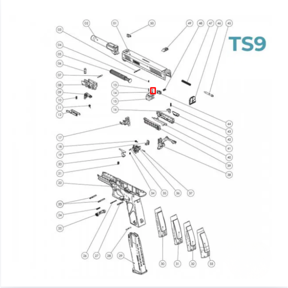 PINO GUIA 2,0H9X12 TS9 TAURUS N14