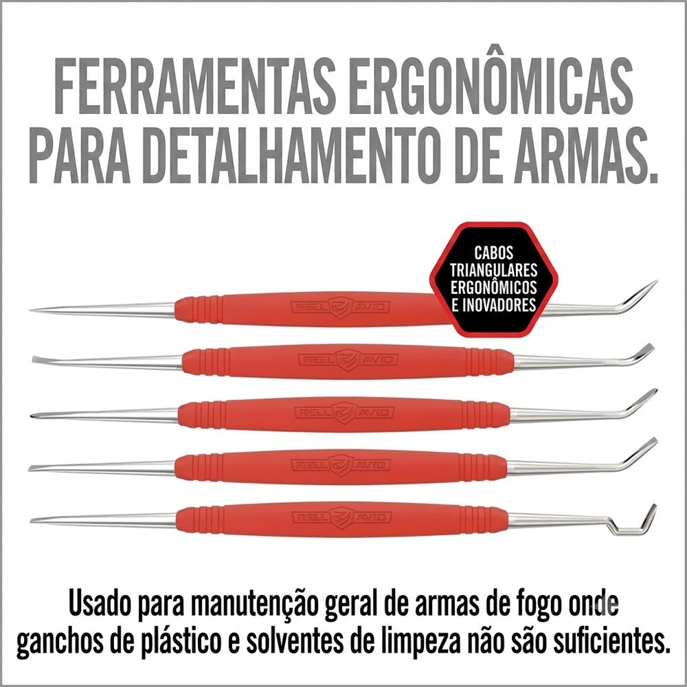 CONJUNTO LIMPEZA PONTEIRAS DE ACO INOX REAL AVID AVAGSPS