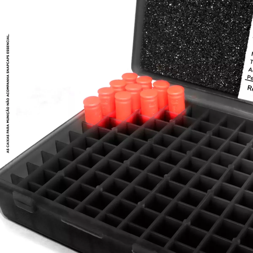 CAIXA PARA 200 CARTUCHOS CAL 380/9MM BLACK PIANO