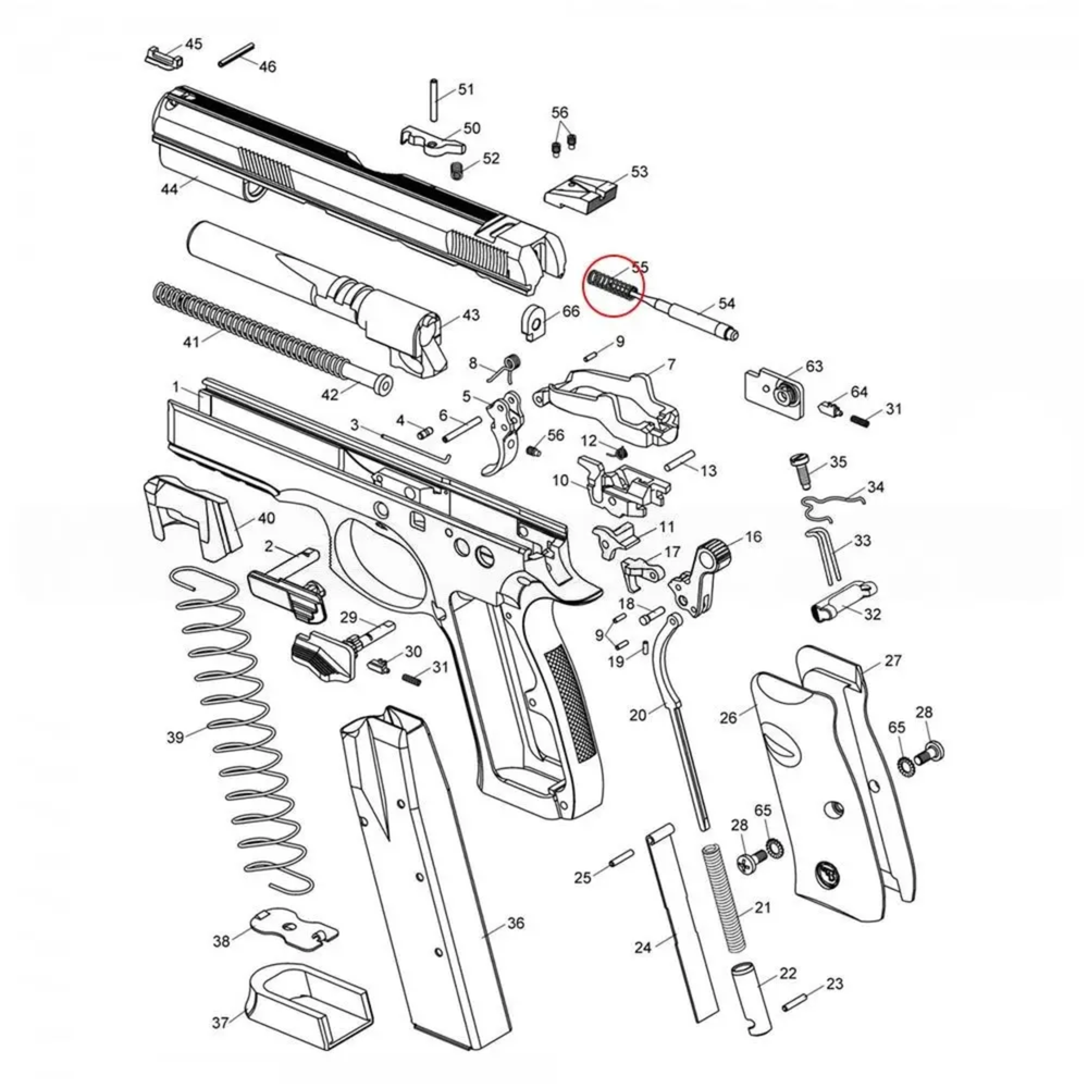 MOLA PERCURSOR CZ SP 01