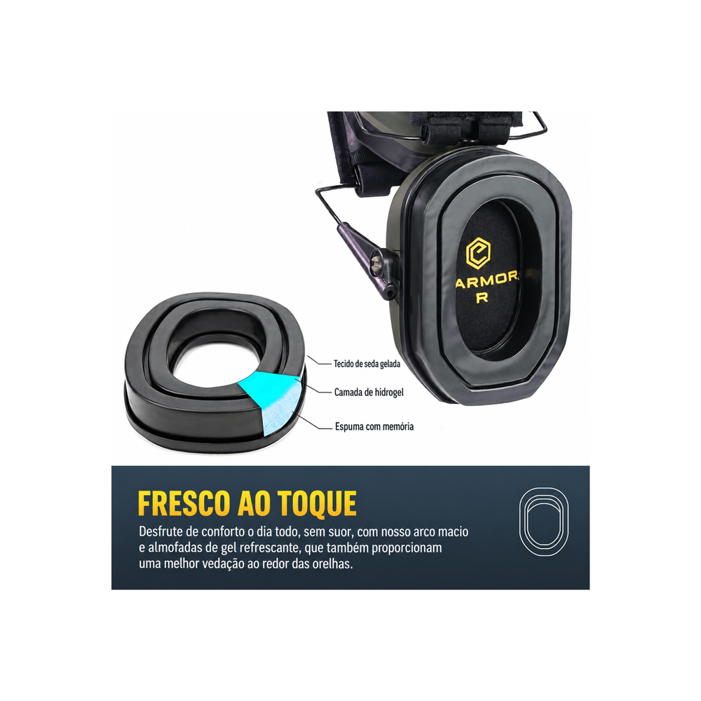 ABAFADOR ELETRONICO IA EARMOR M300X AMARELO
