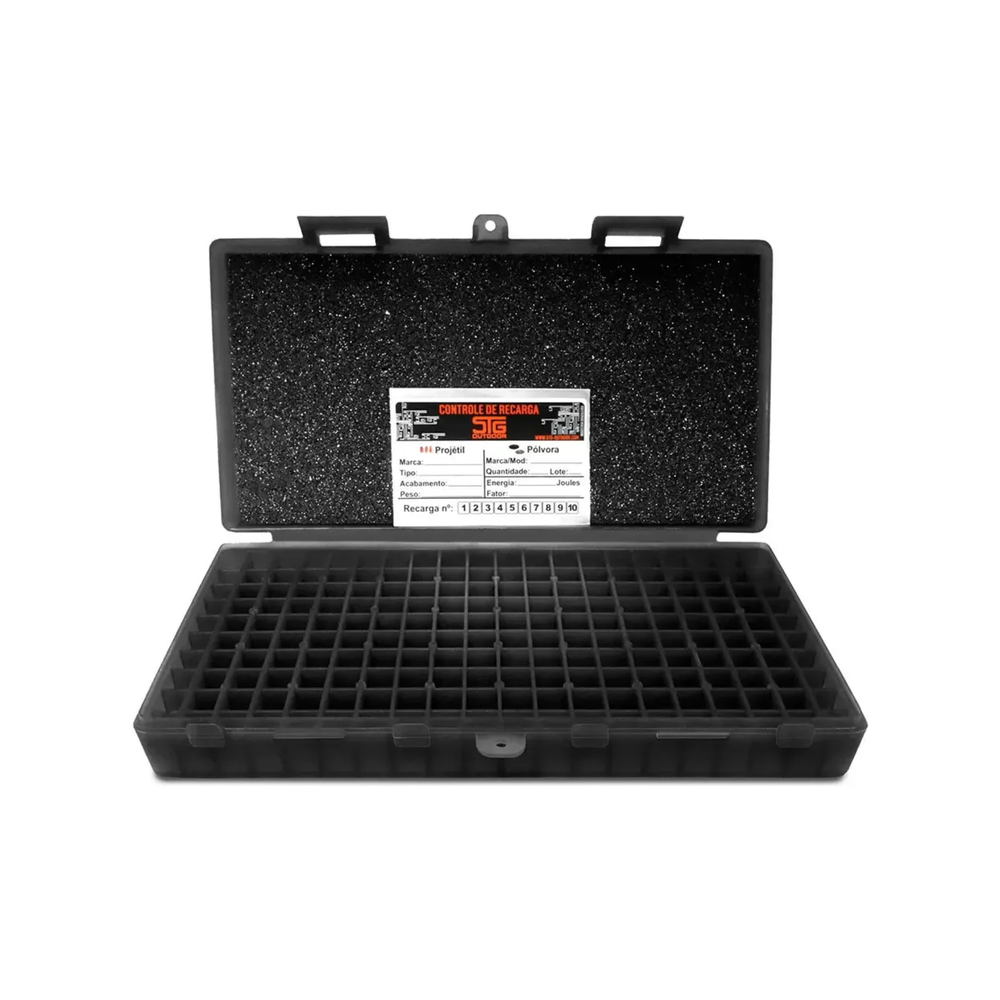 CAIXA PARA 200 CARTUCHOS CAL 380/9MM BLACK PIANO