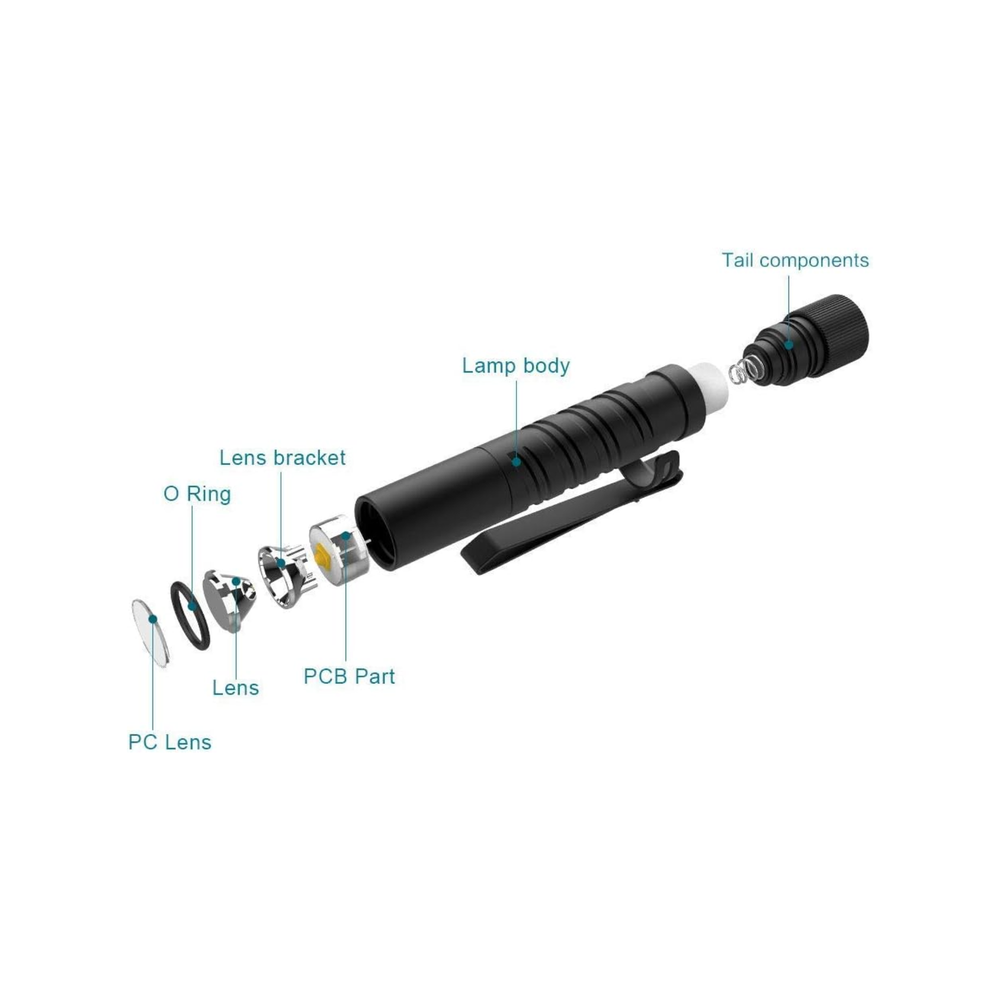 LANTERNA OLIGHT I3T EOS BLK 180 LUMENS