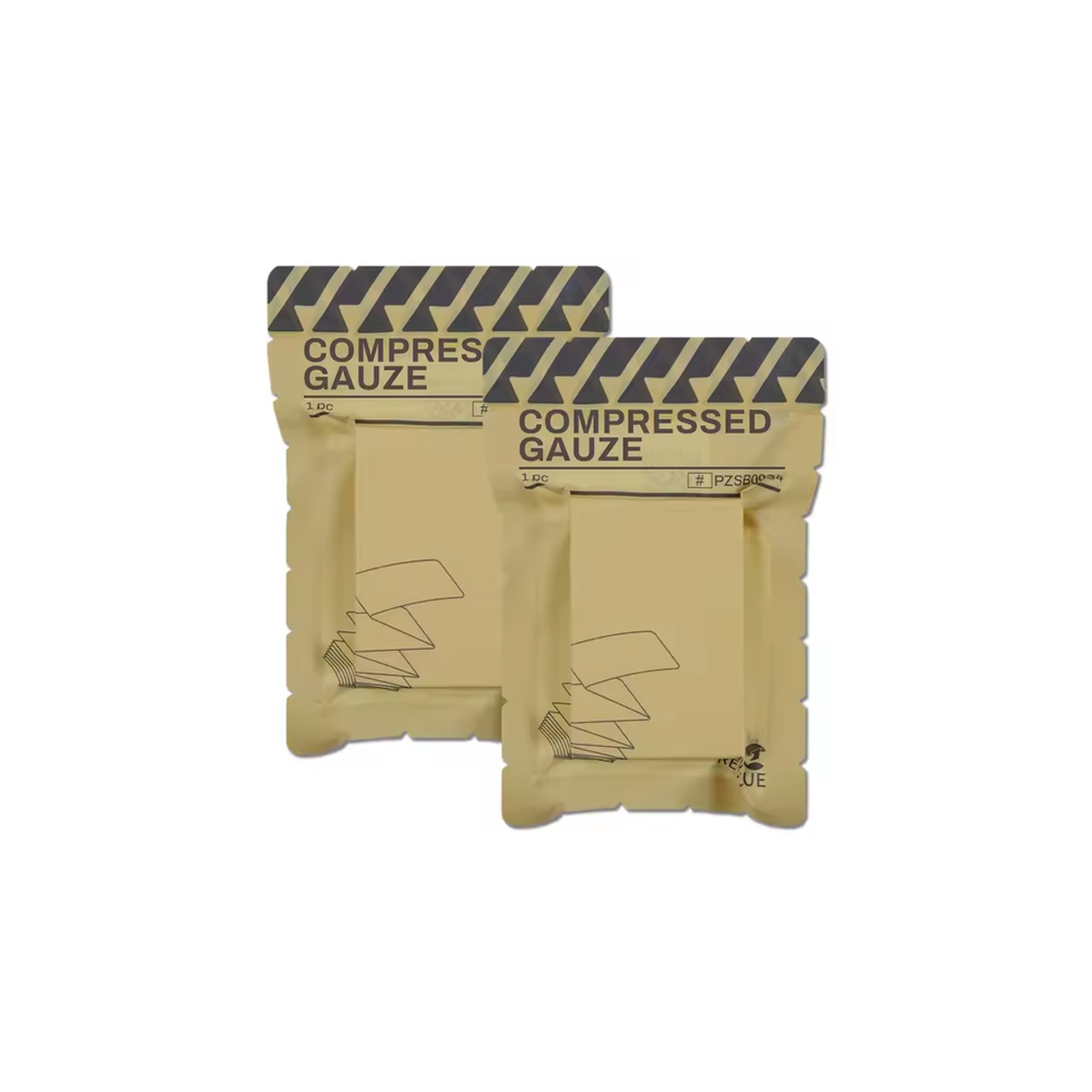 KIT 2 GAZE COMPRIMIDA ESTERELIZADA RHINO RESCUE