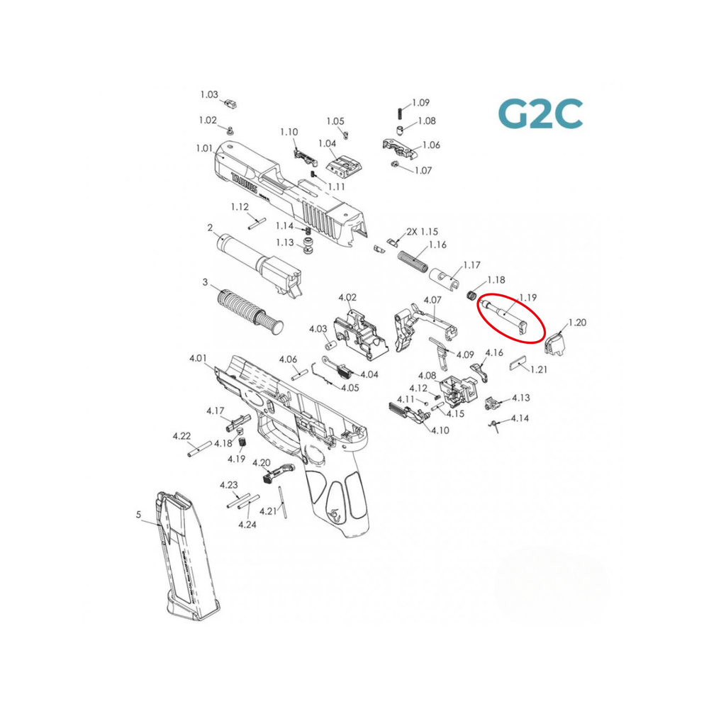 CONJUNTO PERCUSSOR G2C  G3  G3C  G3 TORO TAURUS