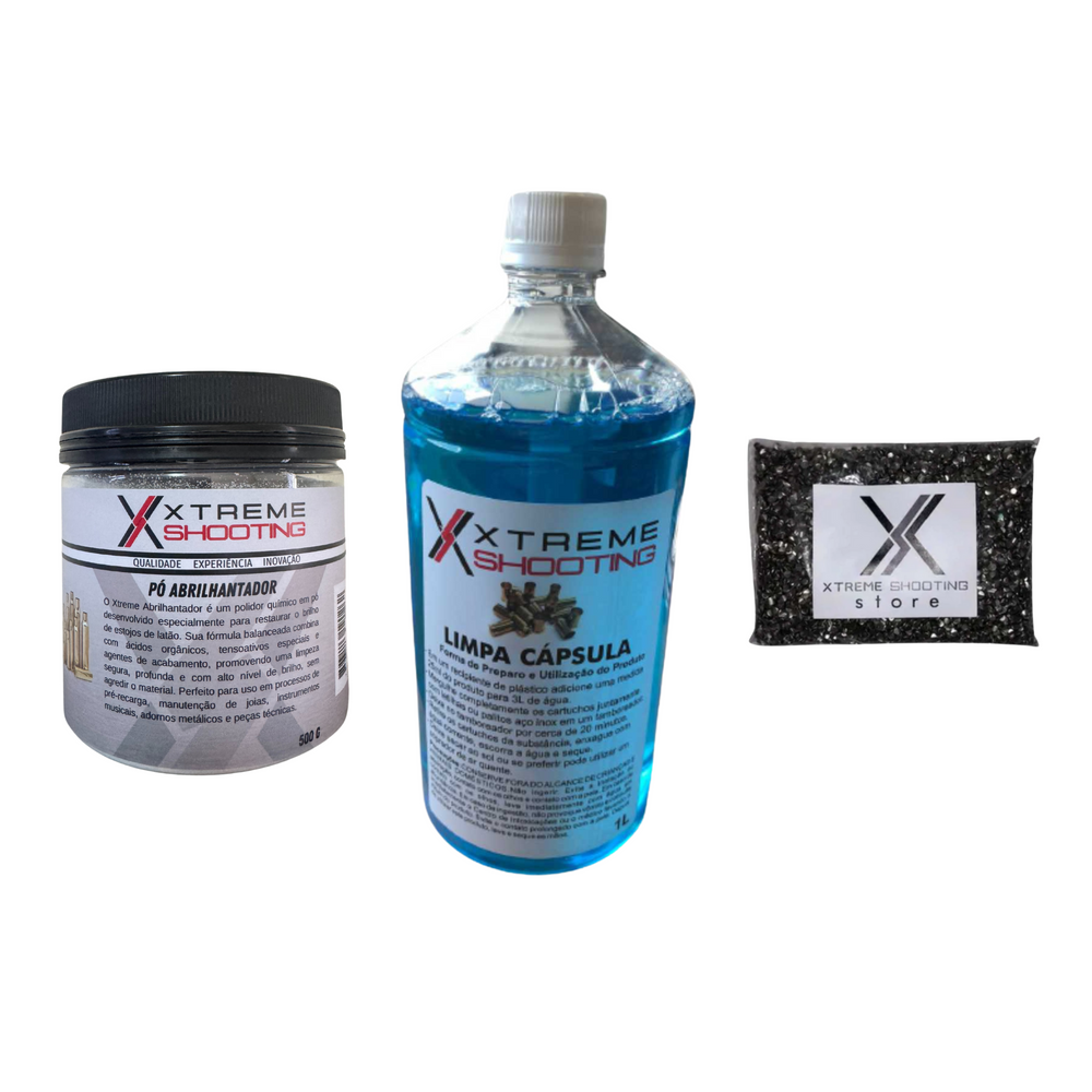 KIT LIMPA CAPSULA LENTILHA PO ABRILHANTADOR XS
