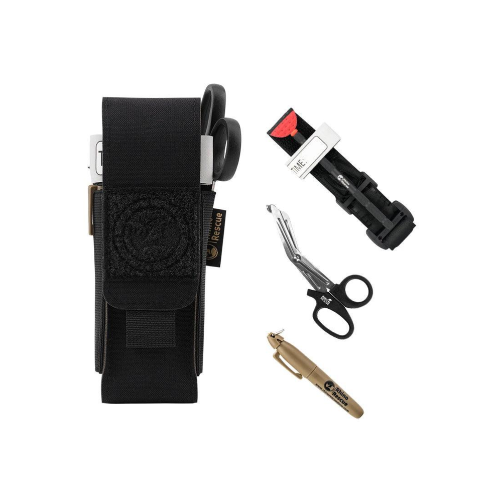 KIT TORNIQUETE PORTA TESOURA MARCADOR RHINO RESCUE