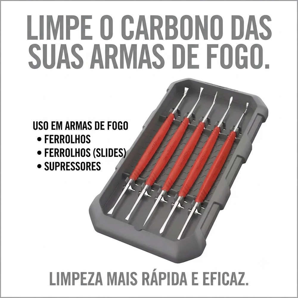 CONJUNTO LIMPEZA PONTEIRAS DE ACO INOX REAL AVID AVAGSPS