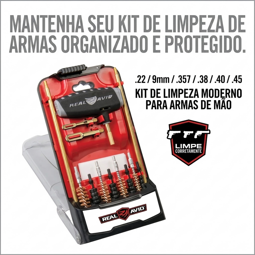 KIT LIMPEZA REAL AVID BOSS PRO UNIVERSAL PISTOLA