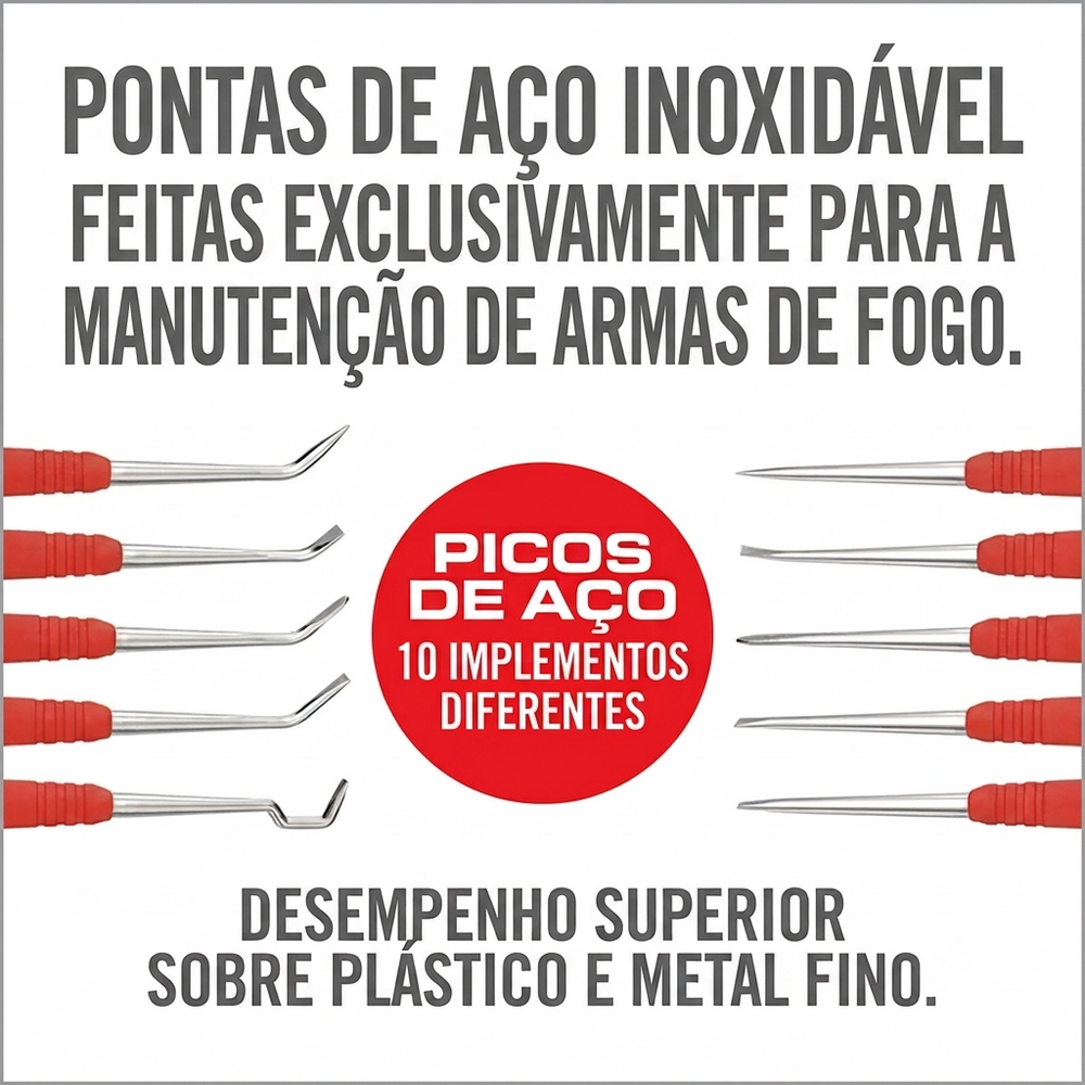 CONJUNTO LIMPEZA PONTEIRAS DE ACO INOX REAL AVID AVAGSPS