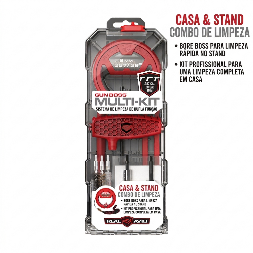KIT DE LIMPEZA 380 9MM 357 REAL AVID AVGBMK9MM