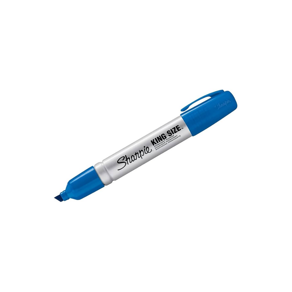 CANETA SHARPIE KING MARCADOR ESTOJO AZUL