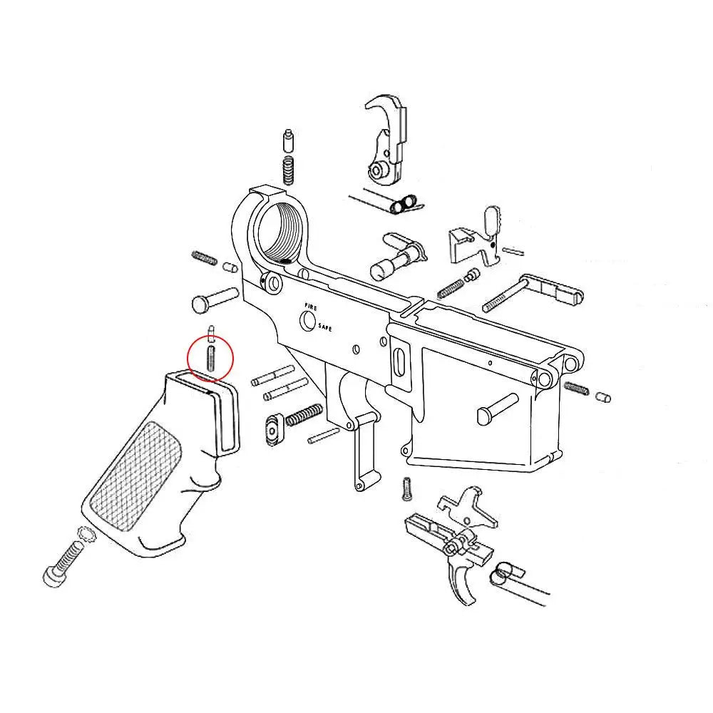 ET MOLA RETENCAO SELETOR AR 15