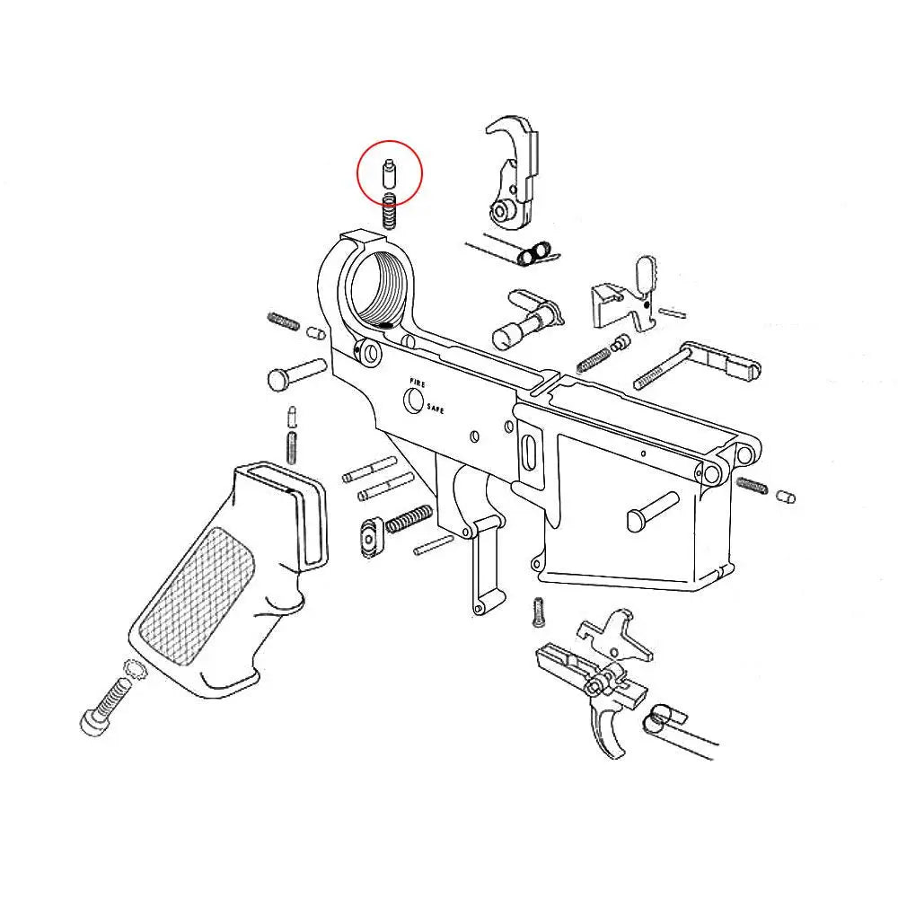 ET RETENTOR BUFFER AR15