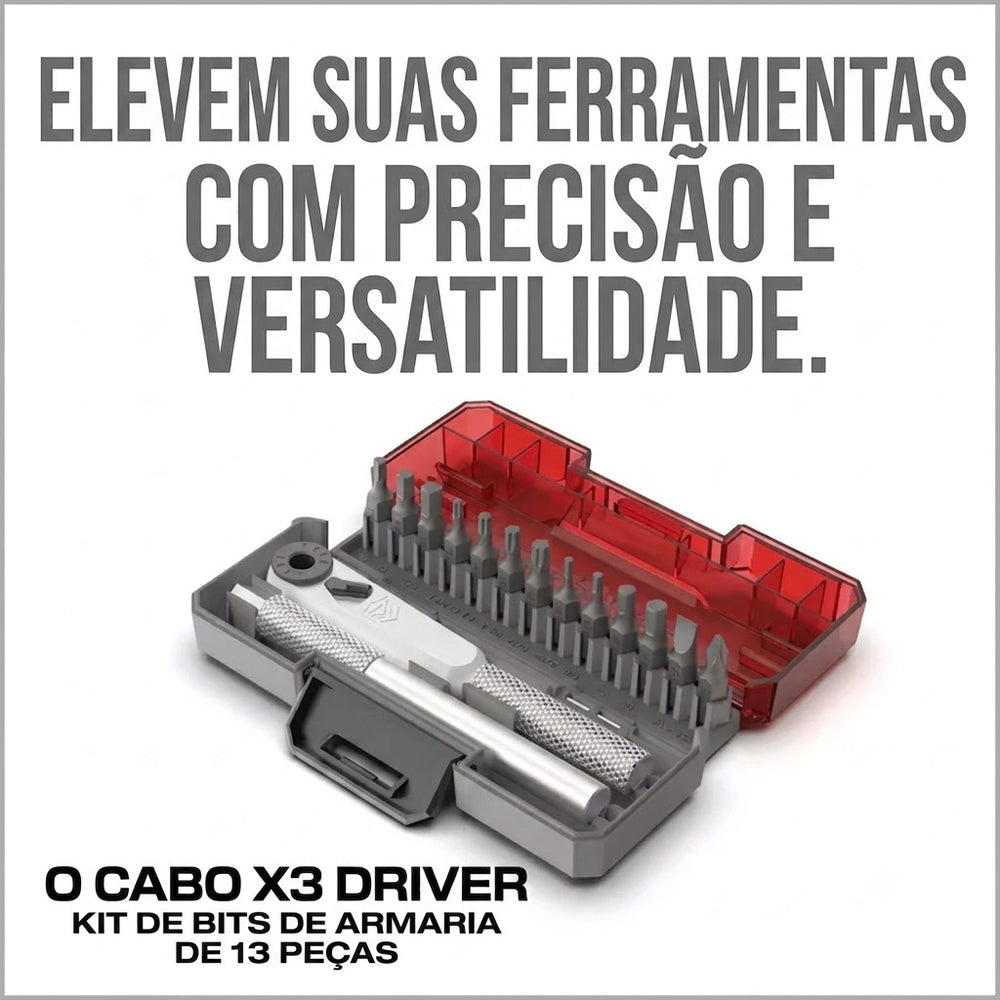 CONJUNTO ARMEIRO X3 DRIVER 13B PRECISAO REAL AVID AVX3GBS13
