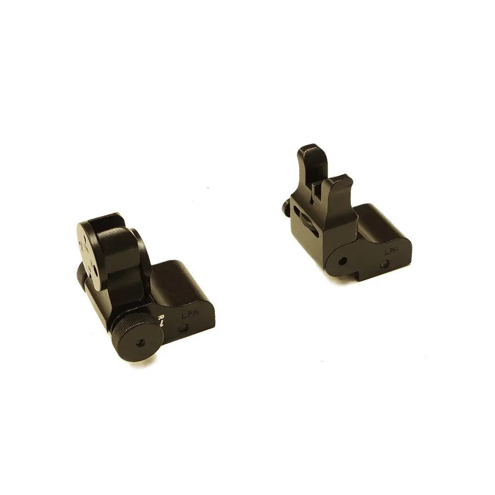 LPA MIRA AJUSTAVEL REBATIVEL COM FIBRA PICATINNY AR9 AR15 MAS7COM