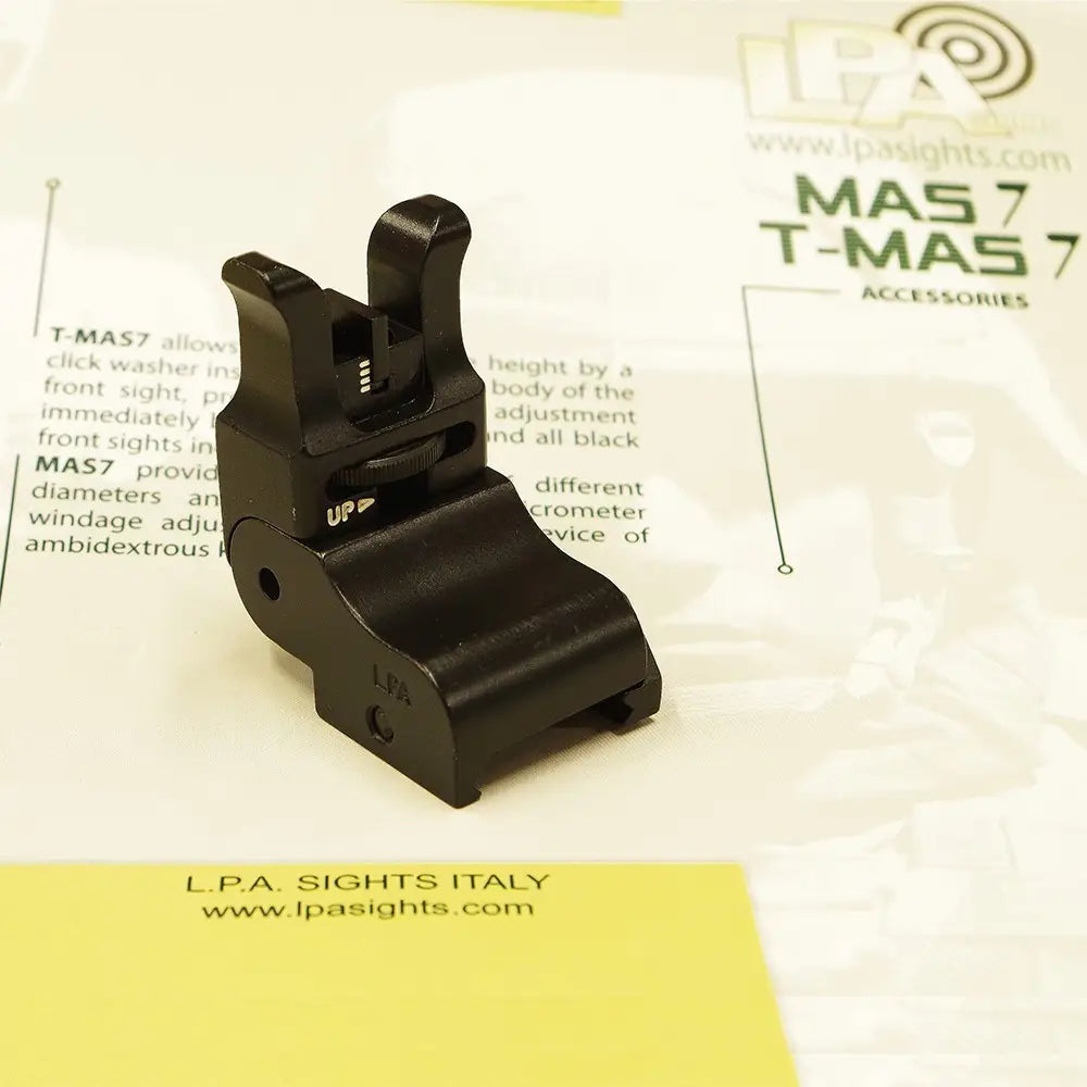 LPA MIRA AJUSTAVEL REBATIVEL COM FIBRA PICATINNY AR9 AR15 MAS7COM