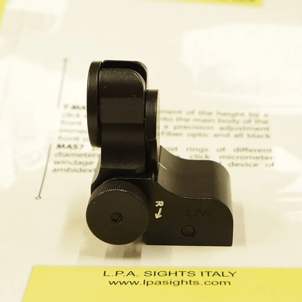 LPA MIRA AJUSTAVEL REBATIVEL COM FIBRA PICATINNY AR9 AR15 MAS7COM
