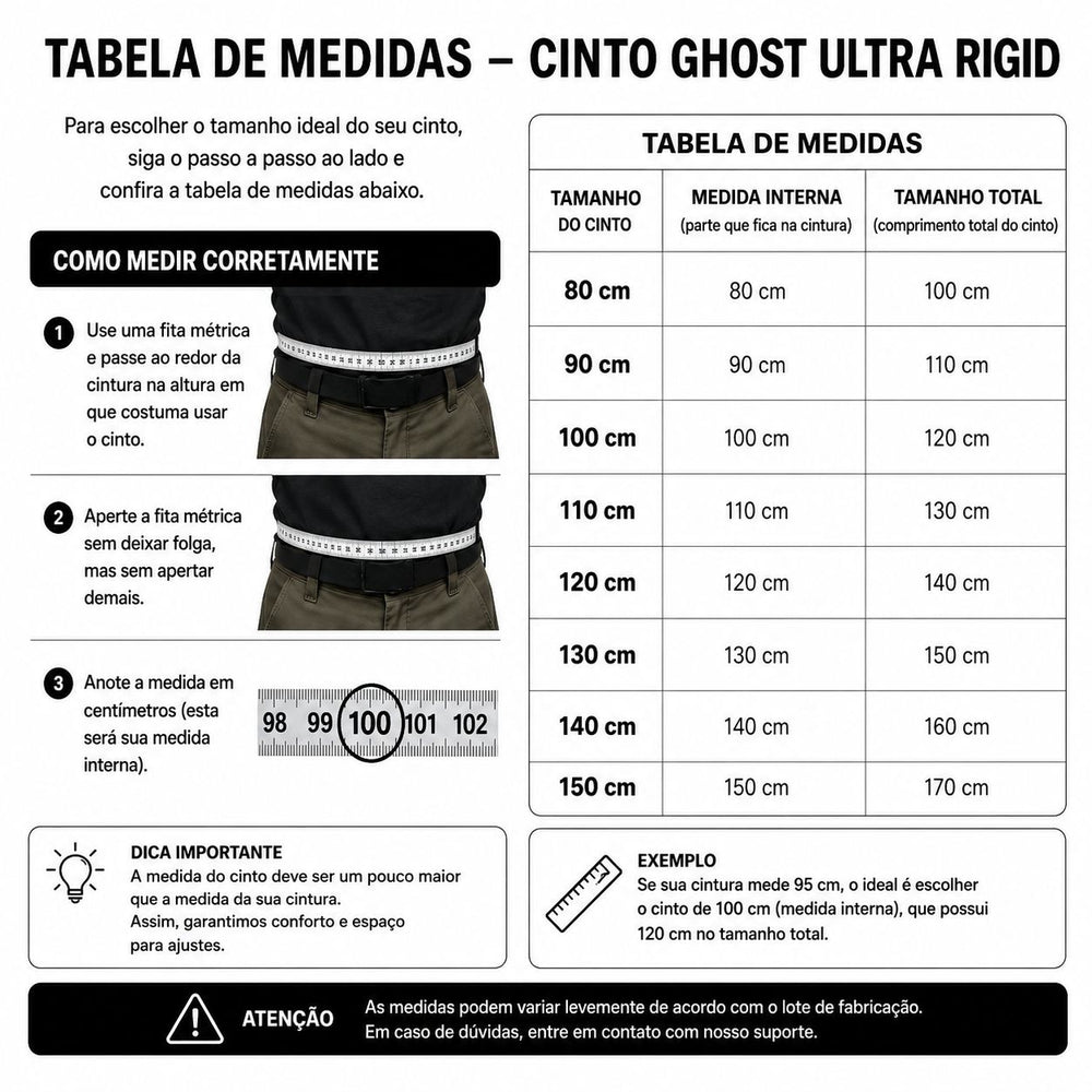 GHOST CINTO IPSC ELITE PRETO 130CM