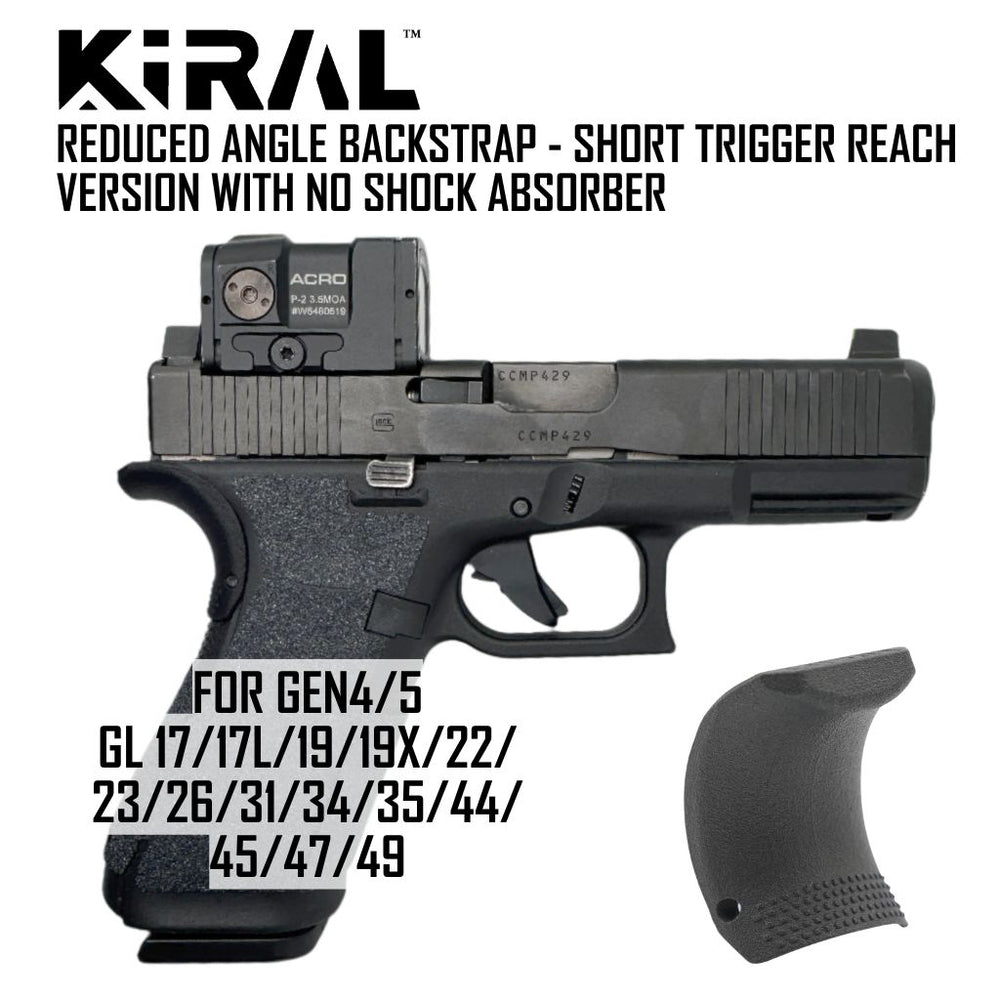 BACKSTRAP GLOCK REDUCED ANGLE G17 G19 GEN 4/5