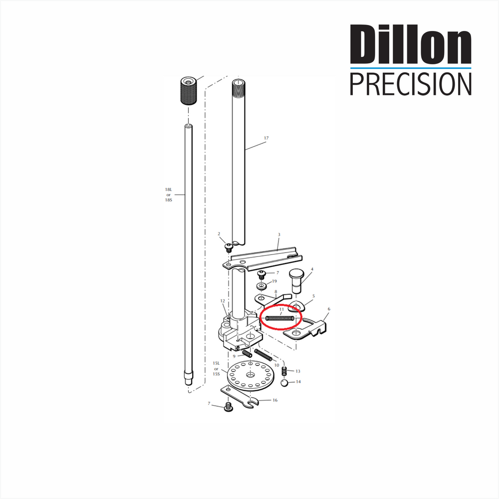 DILLON INDEX ARM SPRING ESPOLETADOR 13965