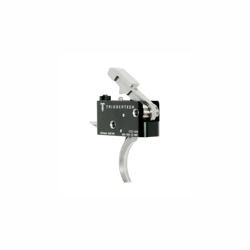GATILHO TRIGGERTECH AR15 ADAPTAVEL CURVO PRATA
