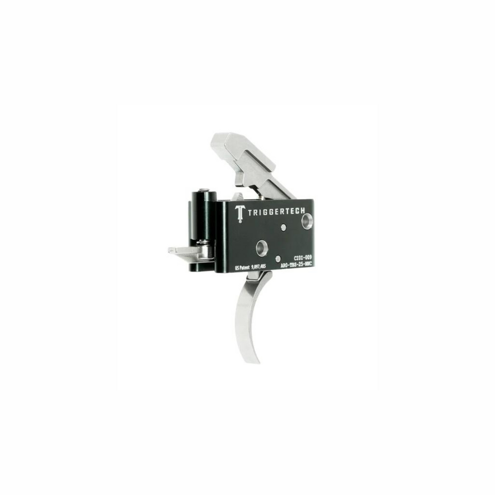 GATILHO TRIGGERTECH AR15 ADAPTAVEL CURVO PRATA