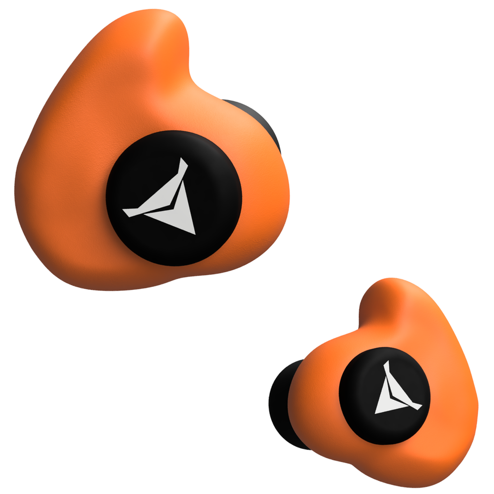 ABAFADOR DECIBULLZ PROTETOR AURICULAR MOLDAVEL LARANJA