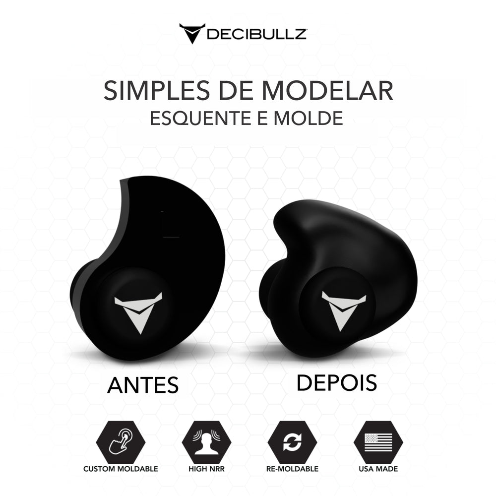 ABAFADOR DECIBULLZ PROTETOR AURICULAR MOLDAVEL ROSA
