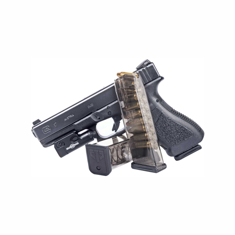 CARREGADOR ETS GLOCK 17 TIROS CAL. 9 MM