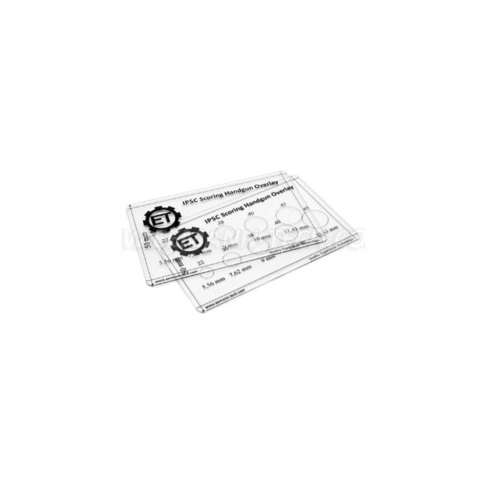 ET IPSC SCORING HANDGUN OVERLAY