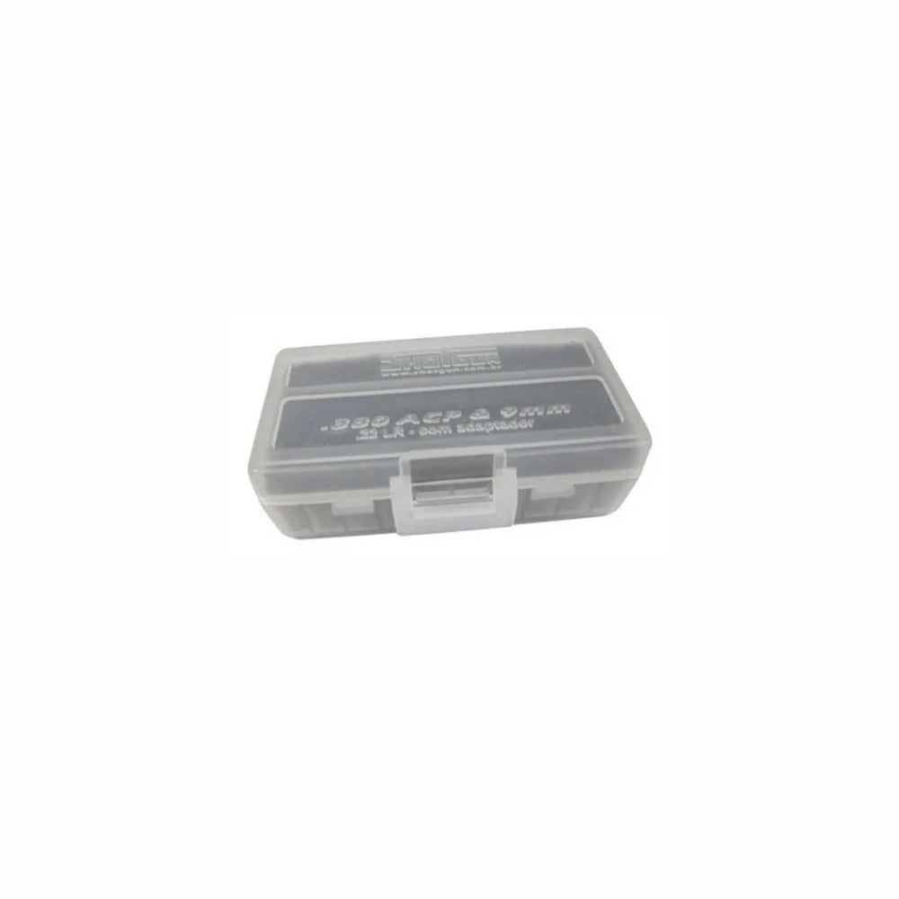 CAIXA STG PARA 50 CARTUCHOS CAL 380/9MM/22 BRANCA