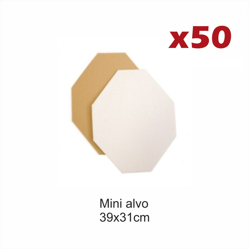 ALVO IPSC PAPELAO MINI PRD BCO XS 50 UN